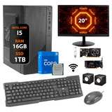 Computador Intel I5 16gb Ssd 1tb Monitor 20 Placa Video 2gb