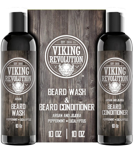 Shampoo Y Acondicionador Para Barba Viking Revolution 10 Oz