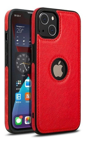 Funda Slim Tipo Piel Para iPhone Moda Serie 6 A 13