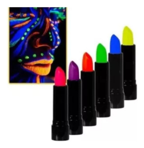 Labiales Flúor Neon 3 Unidades