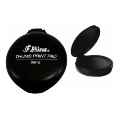 Almohadilla Para Huellas Dactilares Shiny SM2 Tinta Negra Recargable | MercadoLibre