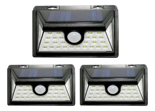 Pack 3 Luces Led Exterior Con Sensor De Movimiento