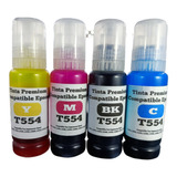 Kit 4 Tinta Genérica Compatible Epson T544 L1110 L3110 L3150