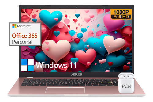 Computadora Portátil Asus Vivobook Go 15, Pc Delgada Ips Fhd