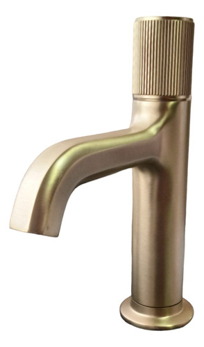 Grifo Corto Para Lavabo Brush Gold