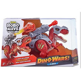 Dino Wars Dinosaurio T-rex Rojo Robo Alive Zuru 