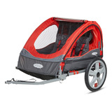 Remolque Instep Bike Para Niños, Asiento Doble Rojo