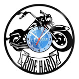 Relógio De Parede Disco Vinil Motos Ride Hard - Vmo-012