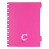 Divisórias Caderno Inteligente  Duo Pink - Médio - 9 Furos