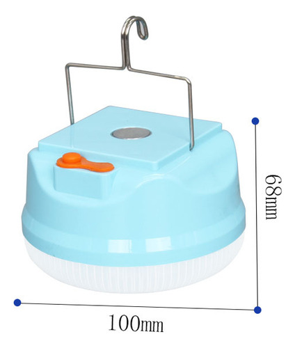 Lámpara Solar Portátil Recargable Luz De Inundación Portátil