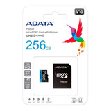 Memoria Micro Sd 256gb Con Adaptador Clase 10 Uhs A1 100mbs