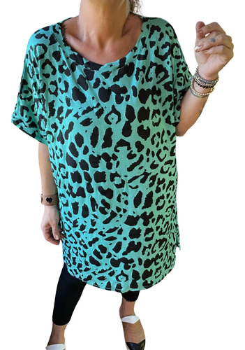 Remeron Animal Print Super Largo Oversize