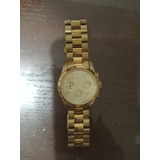 Reloj Michael Kors. Dorado. Poco Uso. Funciona Perfecto 