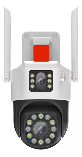 Camara Dual Wifi Ip + Baliza Roja De Emergencia