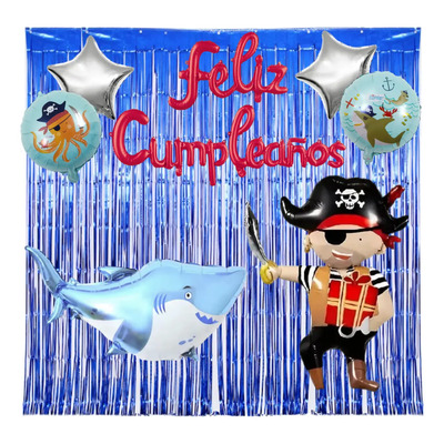 Globo Barco Piratas Decoración Fiesta Niño | Meses sin interés