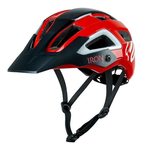 Capacete Ciclismo Asw Bike Iron Todas As Cores Cor Vermelho/preto Tamanho G/gg