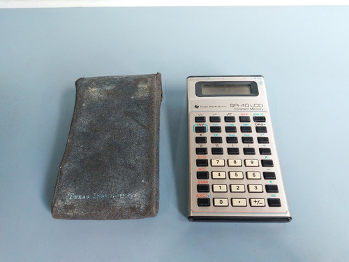 Antiga Calculadora Texas Instruments Sr-40 Lcd