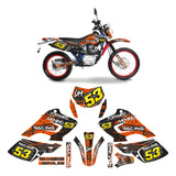 Kit De Graficos Dm 125 Full Body Racing 53 Nra