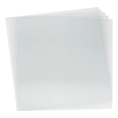 Mica Acetato Transparente Para Manualidades 31x31 Cm 10pz Transparente