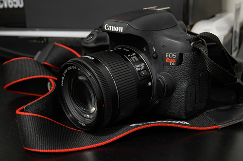  Câmera Canon T6i E 18-55 Stm Com Nota Fiscal E Garantia
