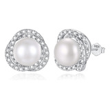 Pendientes De Perlas Reales Para Mujer Pendientes De Perlas 