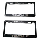 Par  Porta Placas Delgado Para Auto Nissan Tsuru 3