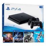 Playstation 4 + 2 Controles + 4 Juegos Físicos