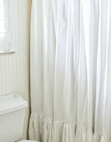 Hermosas Cortinas De Baño En Tela Tusor Liviano.