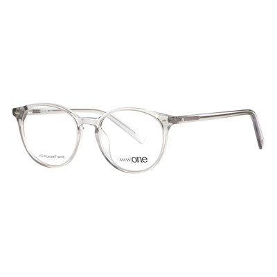 Armazón Oftálmico Axess One 1449 Gris Claro Acetato Redondo | Meses sin interés