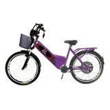 Bicicleta Elétrica - Street Pam - Cestinha - 800w 48v - Rox