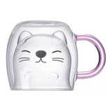 Vaso De Vidrio De Borosilicato Con Forma De Oreja De Gato Pa