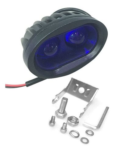  20w Impermeable Azul Led Motocicleta Faro Del Coche 