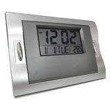 Relógio De Parede Mesa Digital Data Temperatura Alarme Pilha