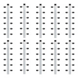 10pcs Haste Canto Cerca Elétrica Industrial 23x23 Aluminio