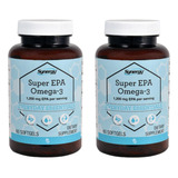 2x Ômega 3 Super Epa 1200mg & Dha 300mg 60 Softgel Importado