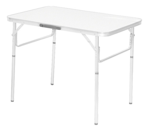 Mesa Dobrável De Alumínio Reforçado 90x60 Cm Pé Removível