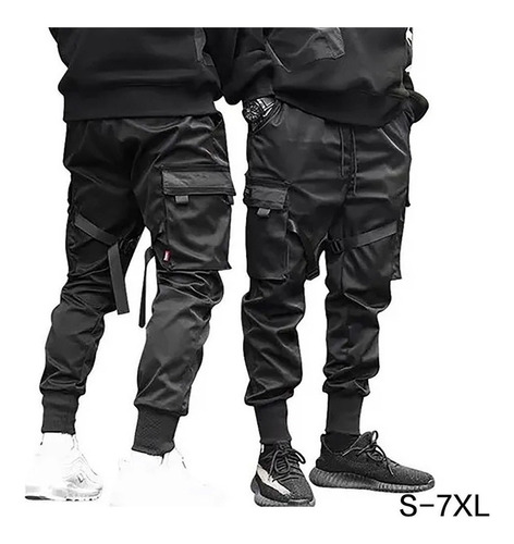 Pantalones Cargo Casual Harem Joggers Hombres Hip Hop