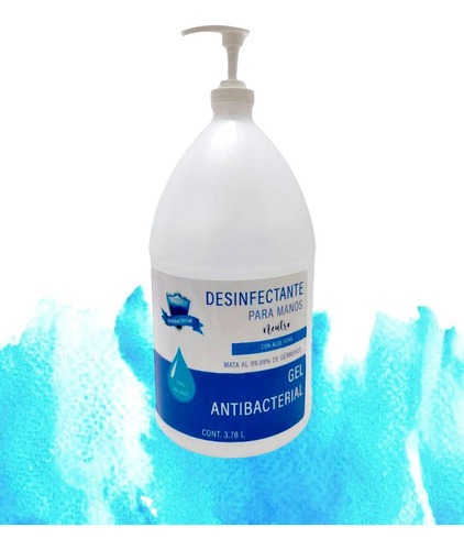 Gel Antibacterial Galon 4 Litros Con Dispensador Antiseptico