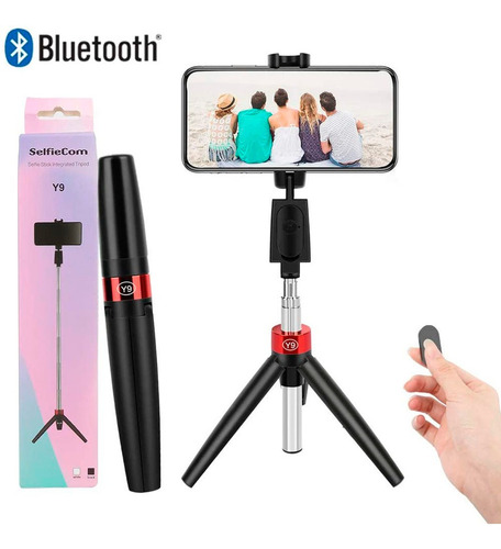 Palo Selfie Con Trípode Y Control Bluetooth Monopod Celular