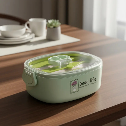 Lonchera Oficina Corona Topper Cubiertos Alimentos Lunch Box
