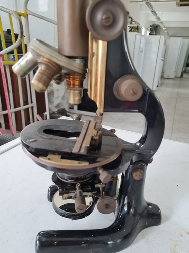 Microscópio Carl Zeiss Jena 94923 Relíquia P/colecionador 