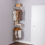 Armário Aramado Kit 6 - Cabideiro Para Closet Ou Quarto Cor Branco