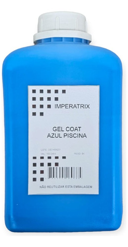 Gel Coat Azul Orto-tinta Para Piscina De Fibra De Vidro- 1kg