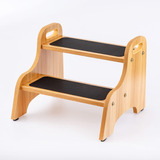 Taburetes De Madera Strongtek Para Niños, Taburete De 2 Esca