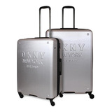 Pack 2 Maletas Donna Karan New Yorker M+l Gris Dkny