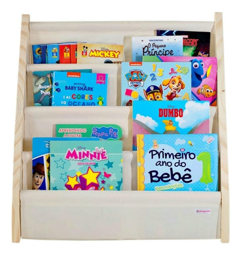 Rack Para Livros Infantil, Standbook Montessoriano 