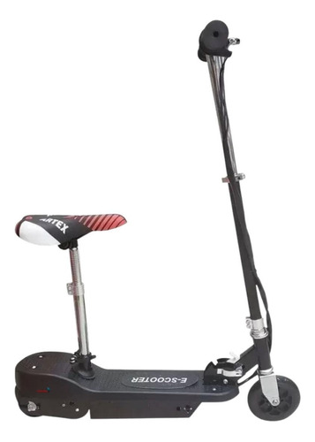 Scooter Elétrica Bivolt Com Assento Suporta Até 80 Kg 120w Cor Preto