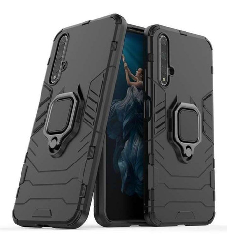 Huawei Nova 5t Case Bumper Antishock Black Panther Premium 