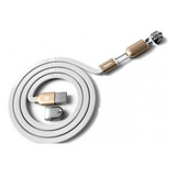 Cable Gemelo Usb 2 En 1 / Carga Rapida Wk Color Blanco