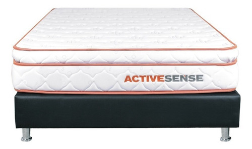 Combo Colchón Pillow Semidoble Active Sense 120+ Base Cama